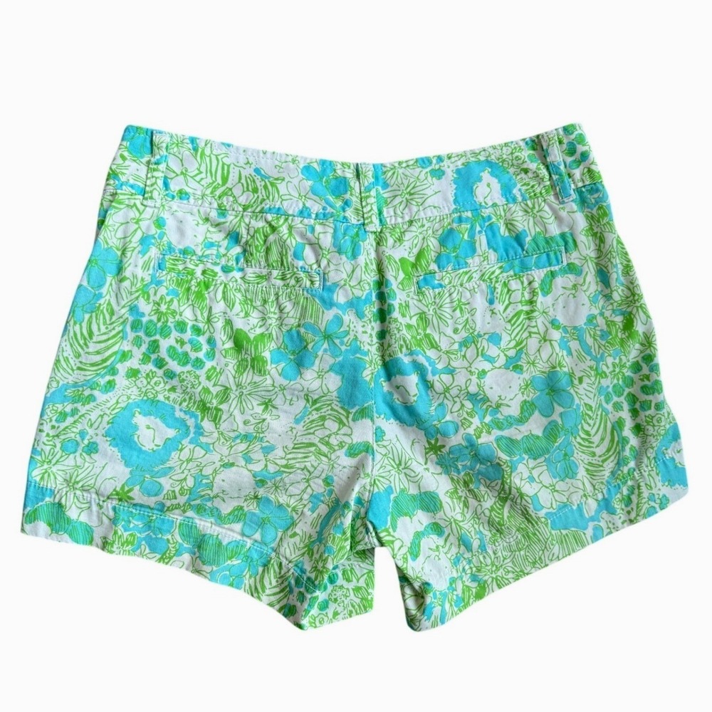 Lilly Pulitzer The Callahan Short Bright Floral Print Button Fly Women's Size 2 - Picture 2 of 5